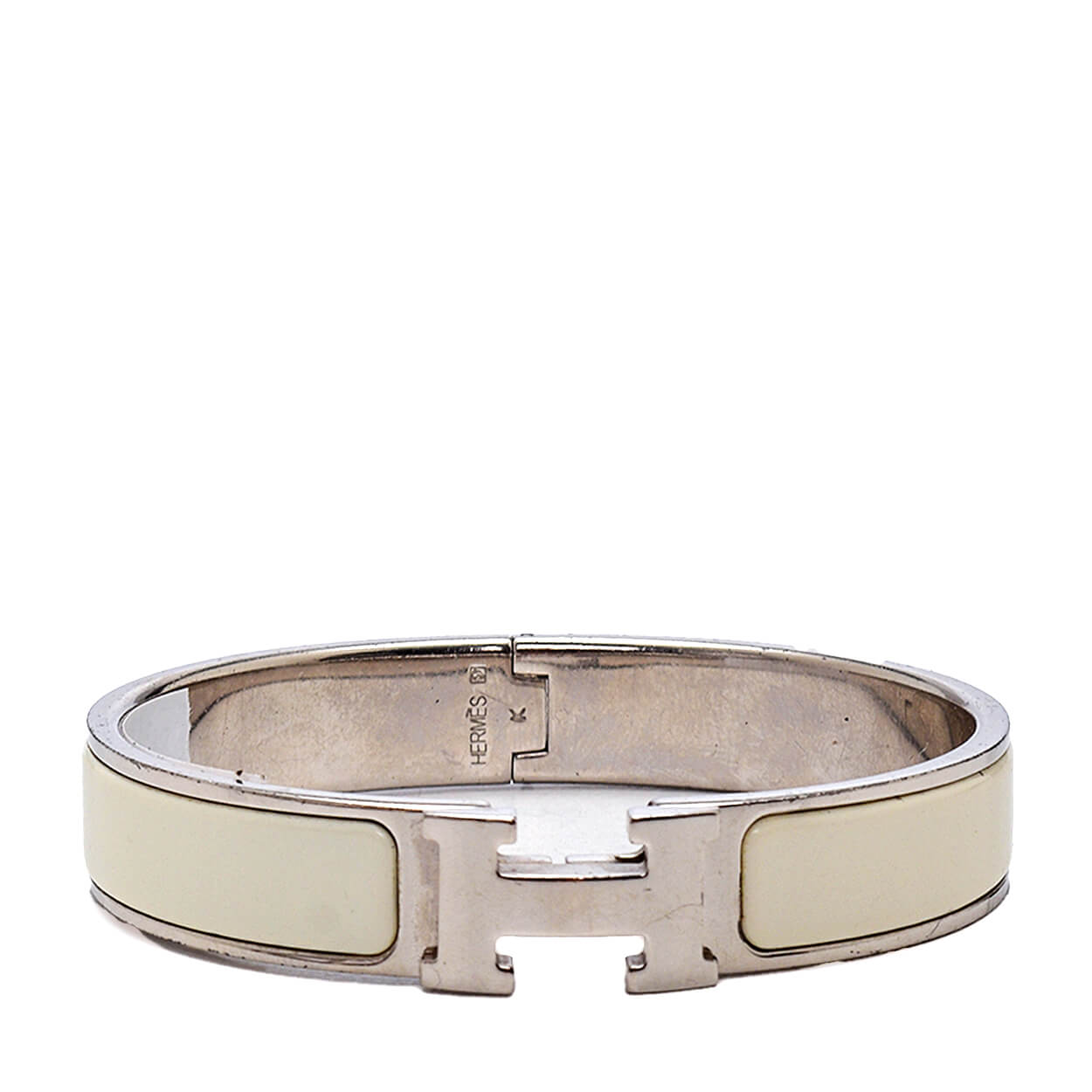 Hermès click discount h enamel bracelet